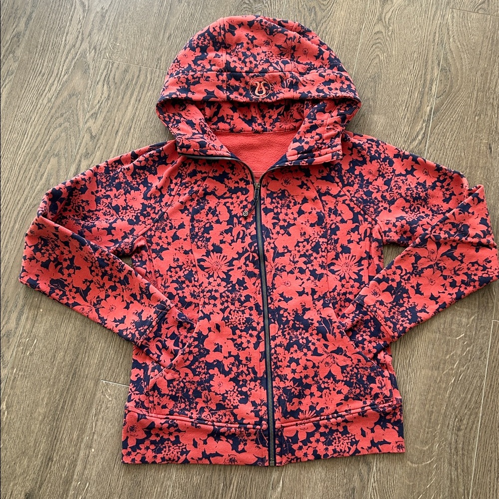 Lululemon Scuba Hoodie Efflorescent Dark Canyon / Onyx Blue ( size 6-8)